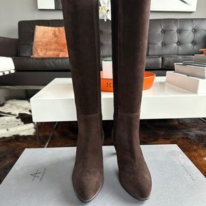 Aquatalia Dahliana Expresso Suede Weatherproof Boots